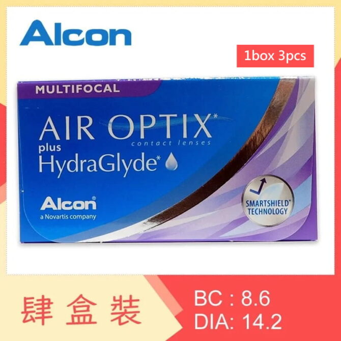 Air Optix Plus HydraGlyde Multifocal 3 Pack (4 Boxes)